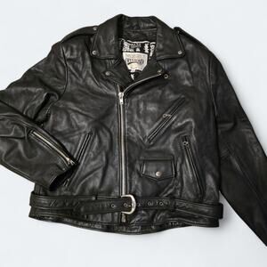 Vintage Open Road For Wilsons Leather Motorcycle Jacket Mens Size XL